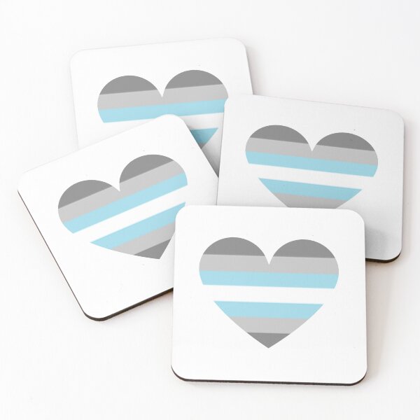 Item preview, Pride Flag Heart - Demiboy Pride - White Background designed and sold by thesassypanda.