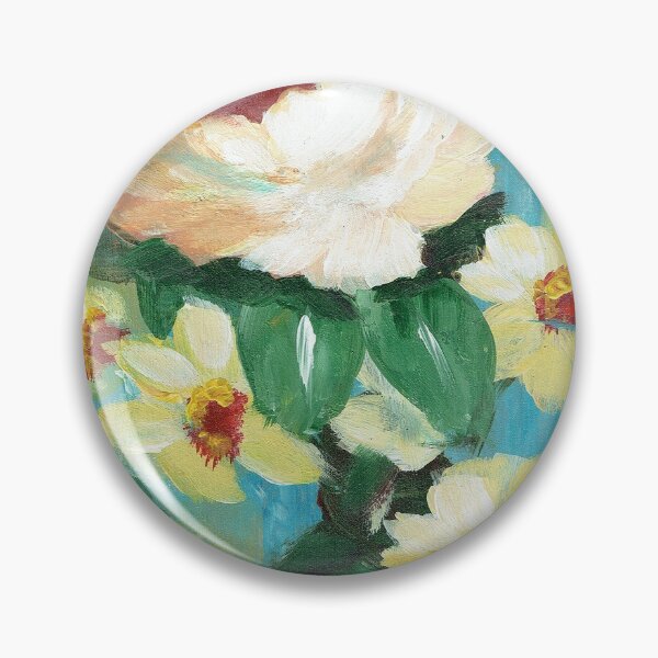 Item preview, Peach Rose with Little Yellow Flowers designed and sold by Smalltownart.