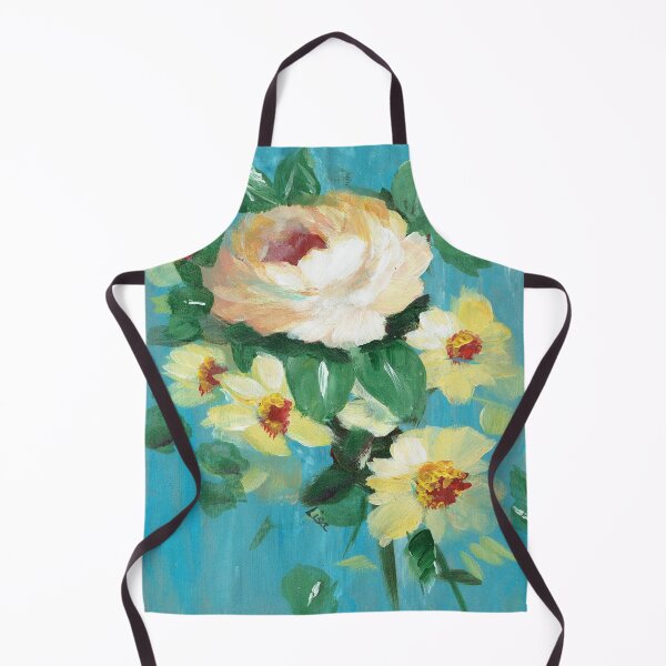 Item preview, Peach Rose with Little Yellow Flowers designed and sold by Smalltownart.