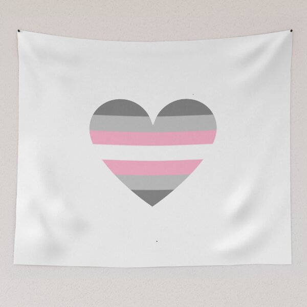 Item preview, Pride Flag Heart - Demigirl Pride - White Background designed and sold by thesassypanda.