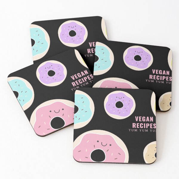 Item preview, VEGAN RECIPES Yum Cute KAWAII Donut Pastel  designed and sold by a-little-ink.