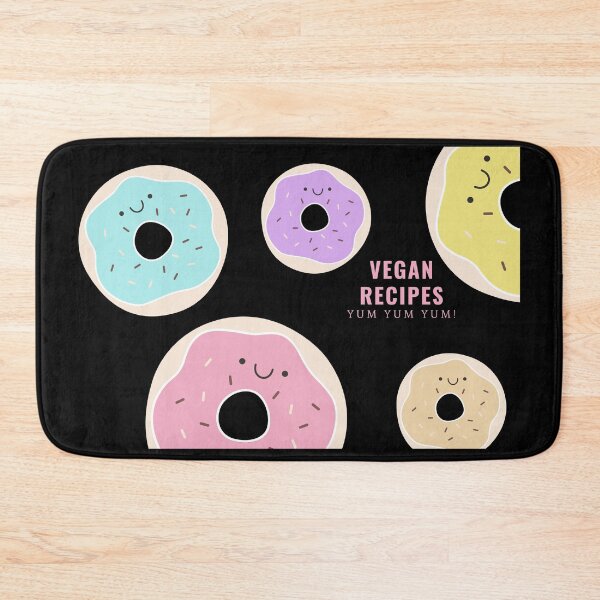 Item preview, VEGAN RECIPES Yum Cute KAWAII Donut Pastel  designed and sold by a-little-ink.