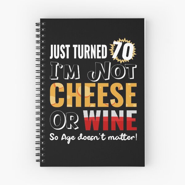 Item preview, Funny 70th Birthday Gift - Wine and Cheese designed and sold by MoonsmileProd.