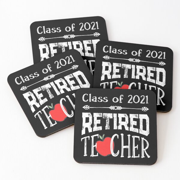 Item preview, Teacher Retired 2021 / Gift Retirement Class School Retiree design designed and sold by CreatedByHeidi.