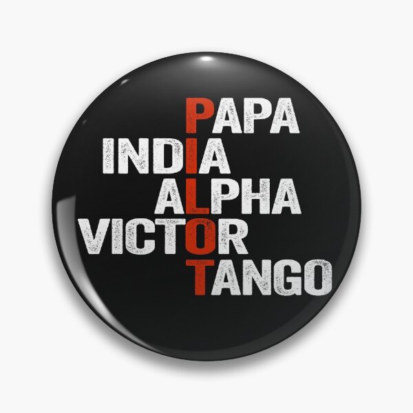 Item preview, Pilot Alphabet PAPA INDIA ALPHA VICTOR TANGO - Vintage designed and sold by FouDeeziner.