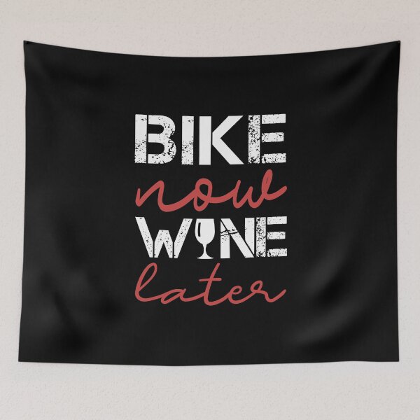Item preview, Bike Riding Wine Drinker Saying / Funny Cycling Workout design designed and sold by CreatedByHeidi.
