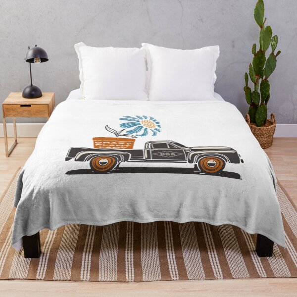 Item preview, Crazy Plant Lady Quote / Cute Retro Truck Flower Garden Art design designed and sold by CreatedByHeidi.