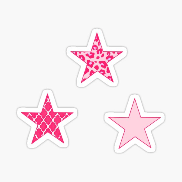 Pink Stars Sticker