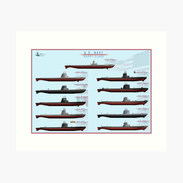 Item preview, GUPPY Type submarines designed and sold by TheCollectioner.