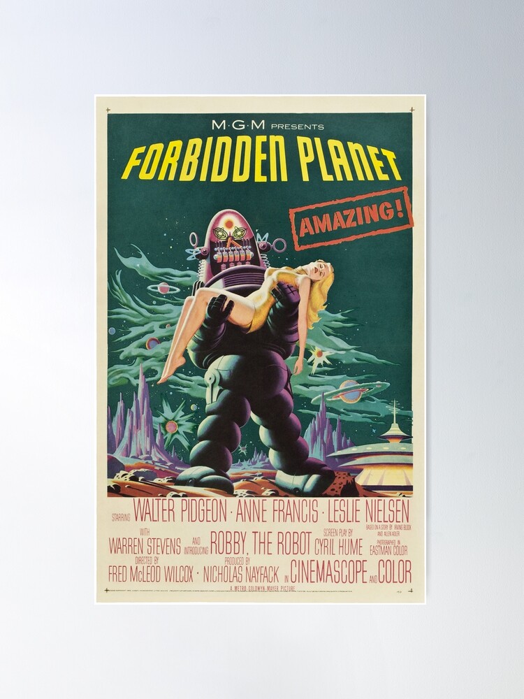 MGM映画「禁断の惑星」 / 1956 / オリジナルポスター / レア/ 美品