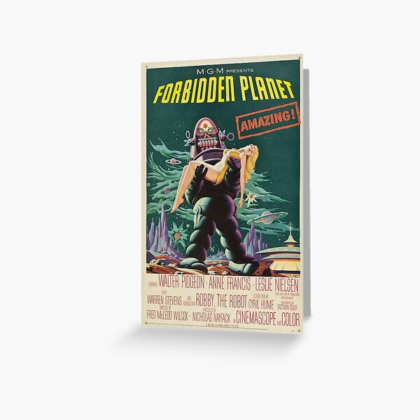Item preview, Forbidden Planet - 1956 Vintage Movie Poster designed and sold by Gin  Neko.