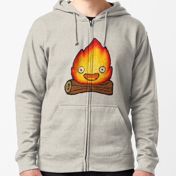 Calcifer Zipped Hoodie