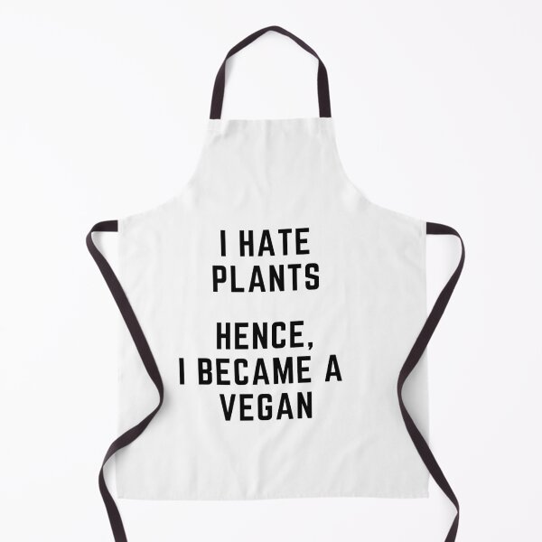 Item preview, Plant obsessed "I HATE PLANTS. HENCE, I BECAM A VEGAN" sarcastic quote t shirt [P-Q 44][607] designed and sold by HIPNOTIZAR  CRAFTS.