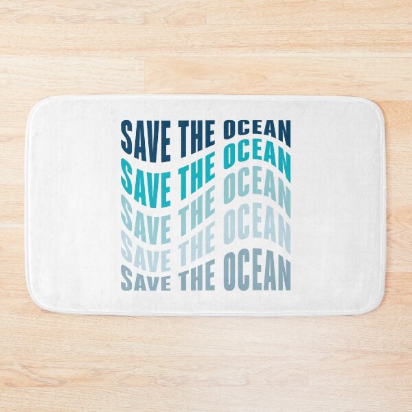 Item preview, Save the ocean waves typography designed and sold by stu-dio-art.