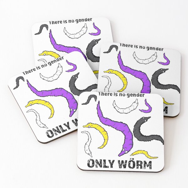 Item preview, Non Binary Pride: There is no gender, only worm.  designed and sold by DekuKitty.