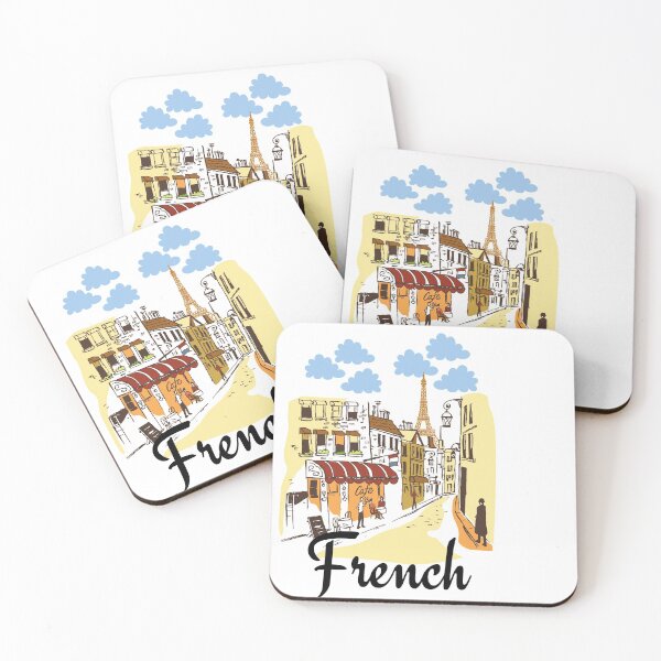Item preview, FRENCH LANGUAGE NOTES France Retro Cute designed and sold by a-little-ink.