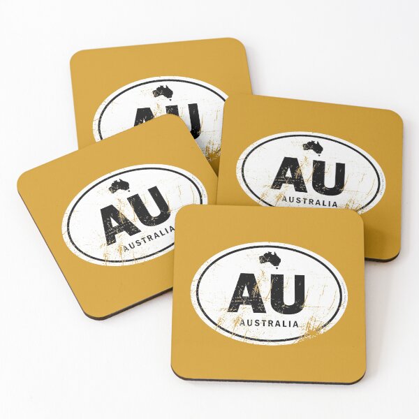 Item preview, Distressed Australia Country Code designed and sold by CustomTravelArt.