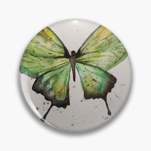 Item preview, Green Butterfly Watercolor designed and sold by snussbaum78.