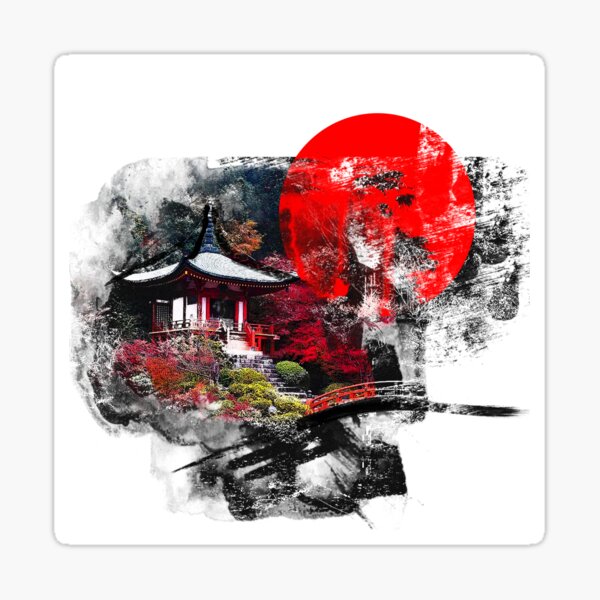 Kyoto Abstract Sticker