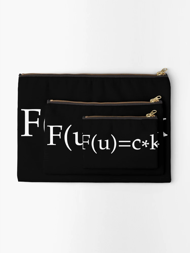 Thumbnail 2 of 4, Zipper Pouch, Fuck / Math designed and sold by Funshirts-.