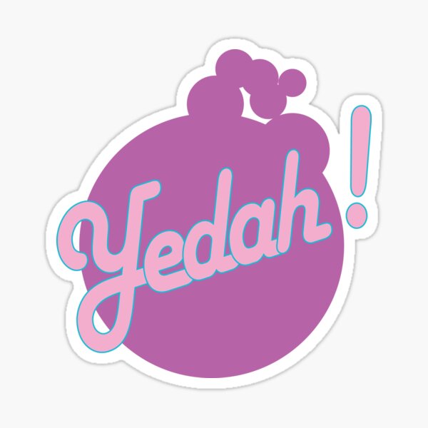Yedah! Retro Style Sticker