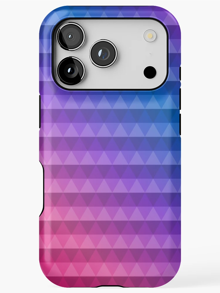 Thumbnail 1 of 4, iPhone Case, Triangle Pattern Gradient II designed and sold by Lemon Pepper.