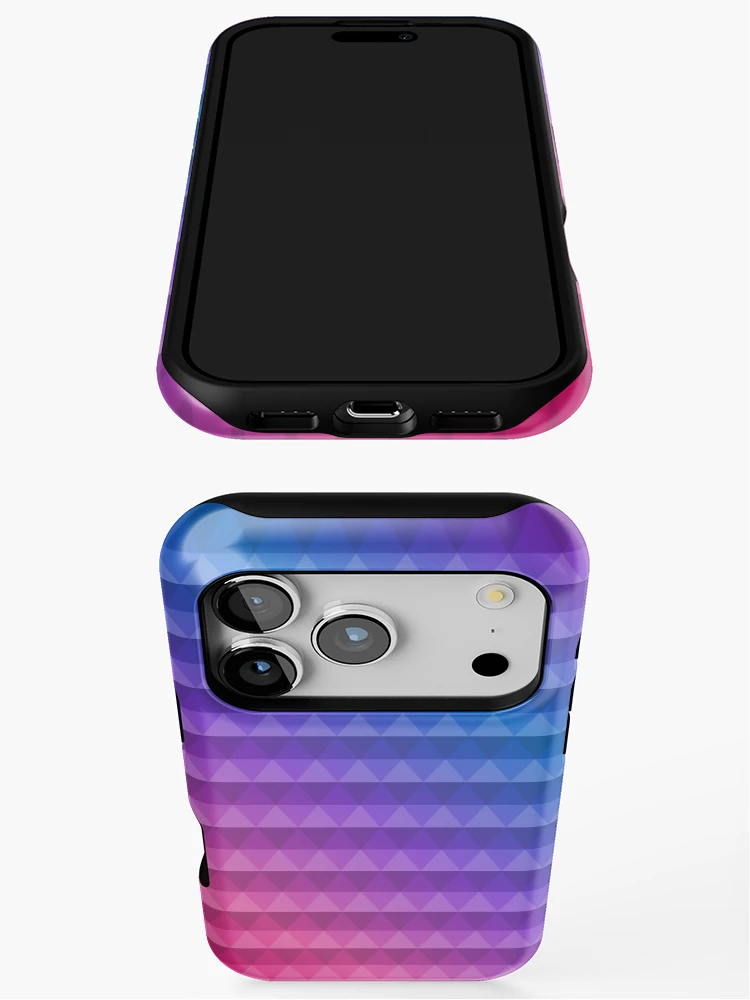Thumbnail 3 of 4, iPhone Case, Triangle Pattern Gradient II designed and sold by Lemon Pepper.