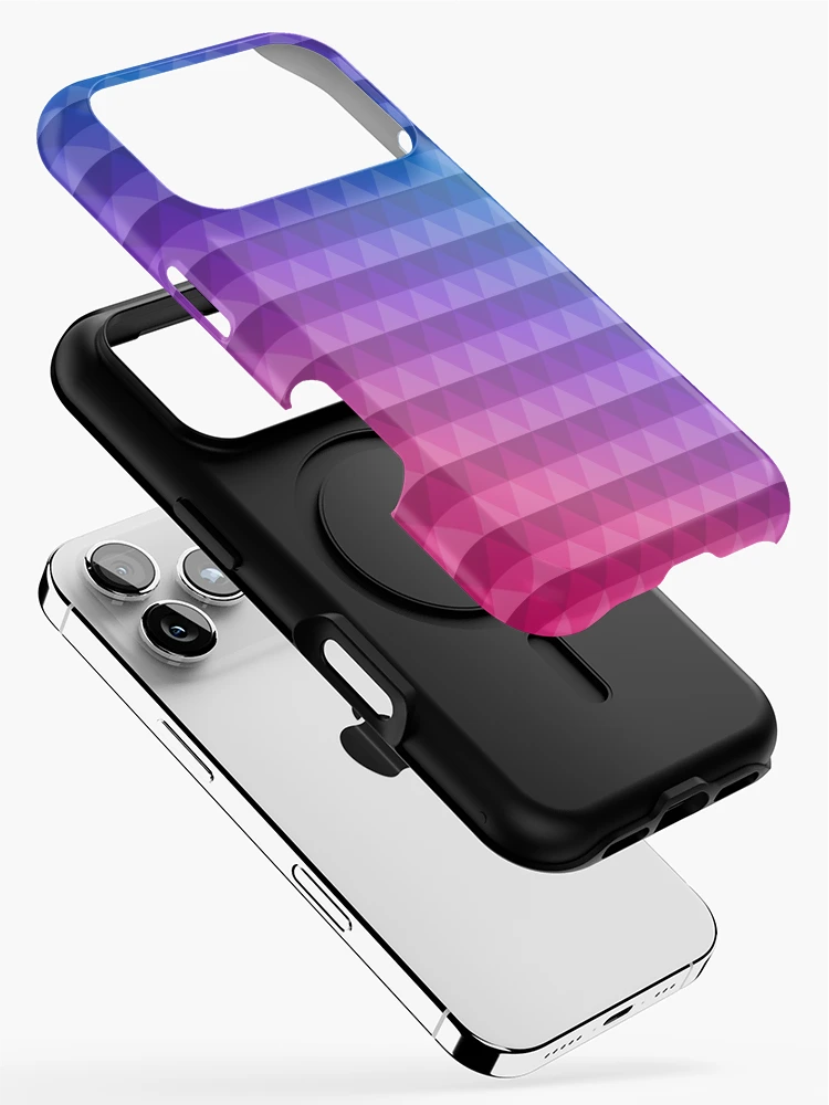 Thumbnail 2 of 4, iPhone Case, Triangle Pattern Gradient II designed and sold by Lemon Pepper.