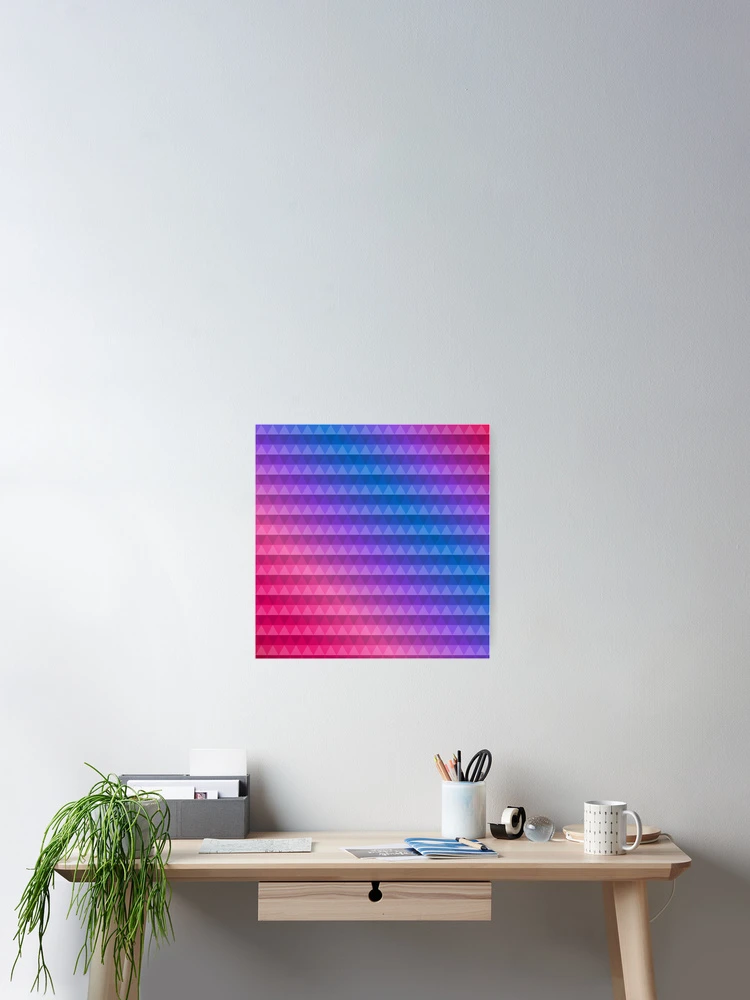 Thumbnail 2 of 3, Poster, Triangle Pattern Gradient II designed and sold by Lemon Pepper.