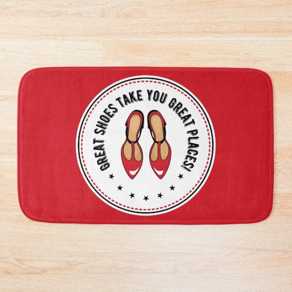 Item preview, Great Shoes Take You Great Places Red and Black T-Strap Dance Shoes designed and sold by infinitetango.