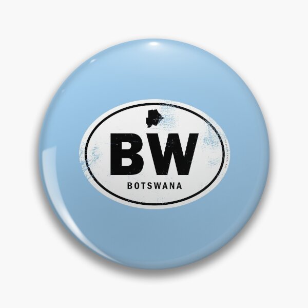 Item preview, Distressed Botswana Country Code designed and sold by CustomTravelArt.
