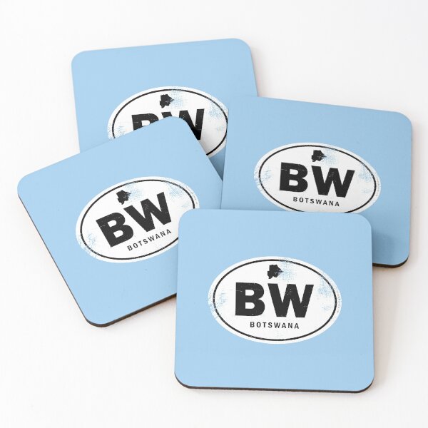 Item preview, Distressed Botswana Country Code designed and sold by CustomTravelArt.