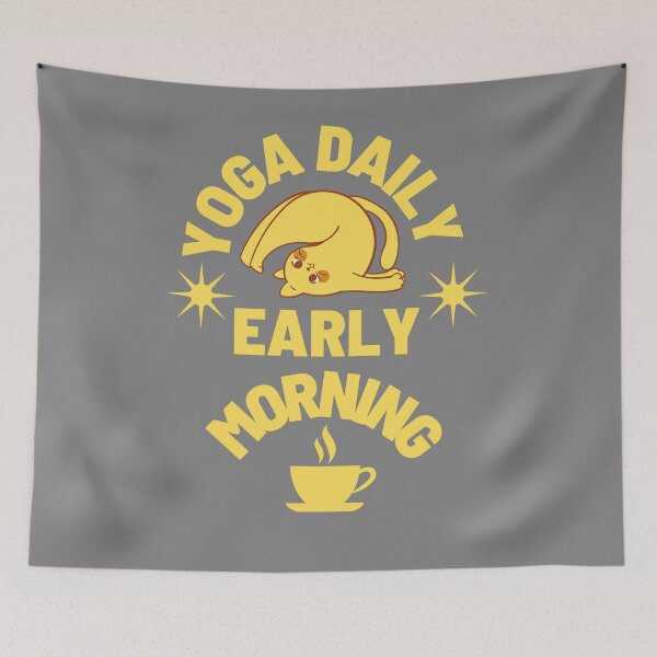 Item preview, Yoga Daily Early Morning designed and sold by HappinessWorld.