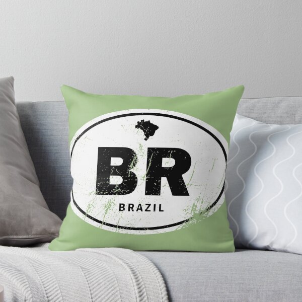 Item preview, Distressed Brazil Country Code designed and sold by CustomTravelArt.