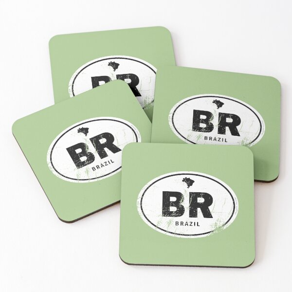 Item preview, Distressed Brazil Country Code designed and sold by CustomTravelArt.