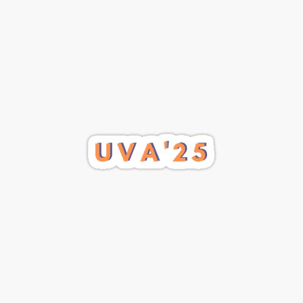 "UVA 2025 sticker" Sticker for Sale by annes2442 Redbubble