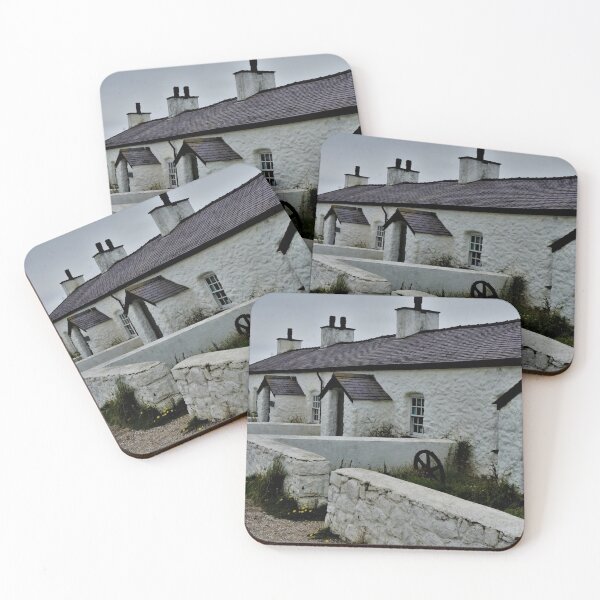 Item preview, Pilots Cottages on Ynys Llanddwyn, Anglesey, Wales designed and sold by PowderLanePress.