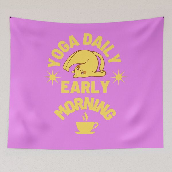 Item preview, Yoga Daily Early Morning designed and sold by HappinessWorld.