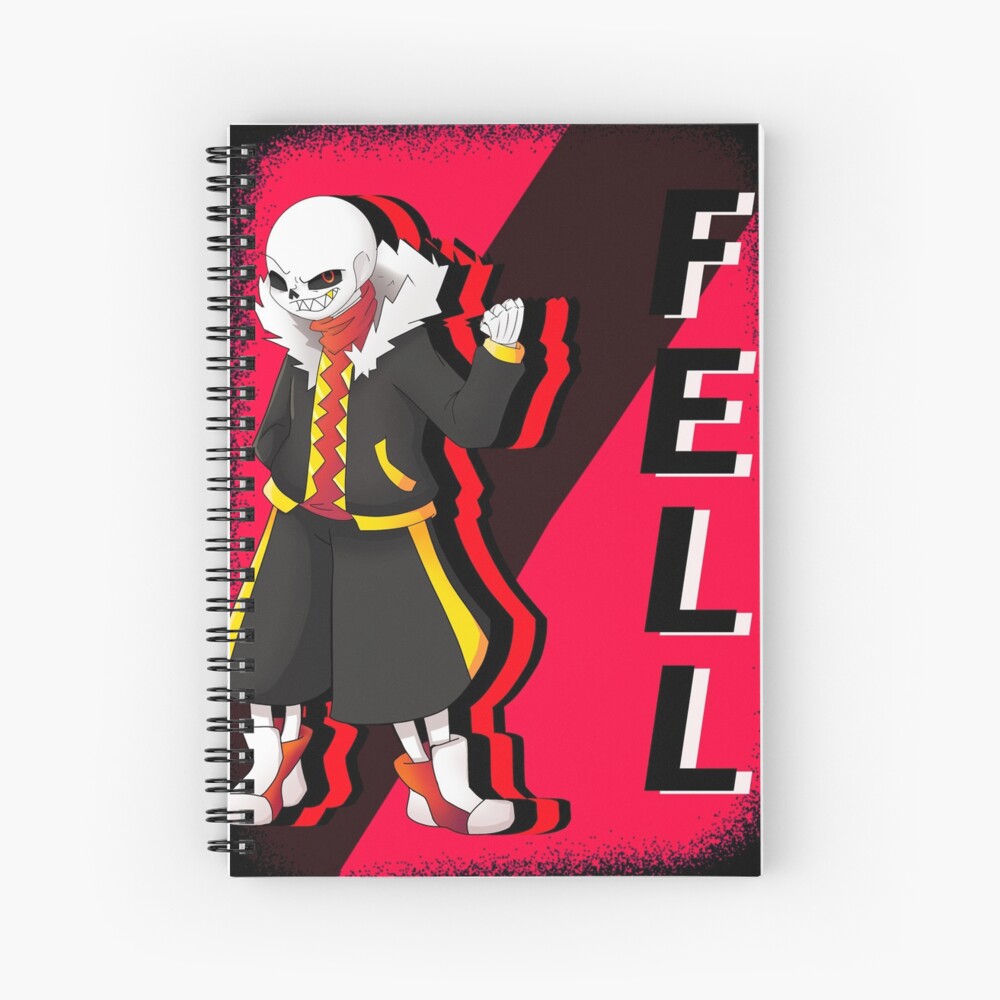 Underfell bitty sans  Spiral Notebook for Sale by Kawaizem