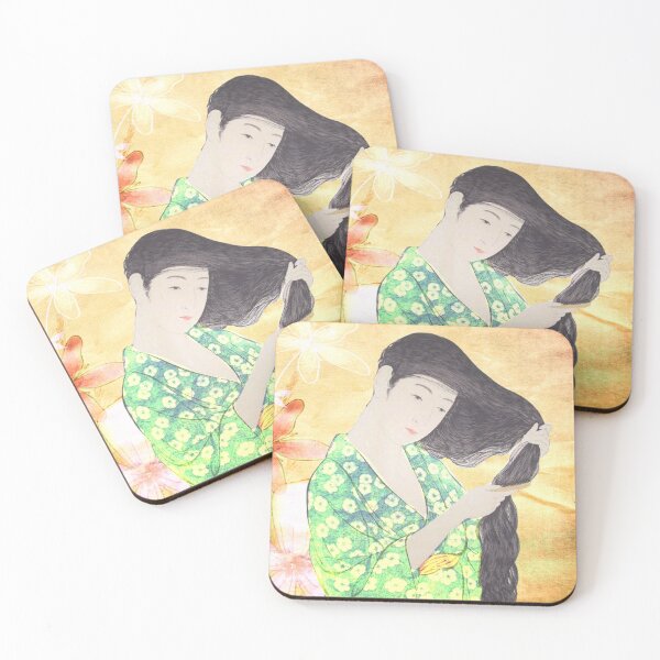 Item preview, Beautiful Oriental Lady Brushing Her Hair designed and sold by Taluula.