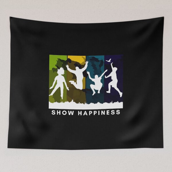 Item preview, Show Happiness - Black designed and sold by ActRightToday.