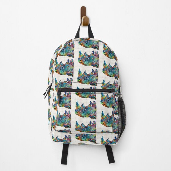 Item preview, Rhino Rhinoceros Art - Looking Up - By Sharon Cummings designed and sold by Sharon Cummings Art.