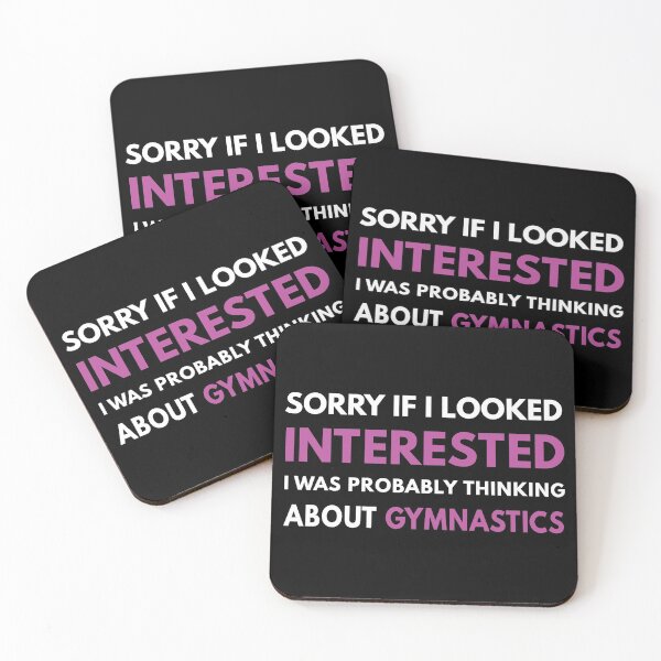 Item preview, I Was Probably Thinking About Gymnastics designed and sold by TendyTees.