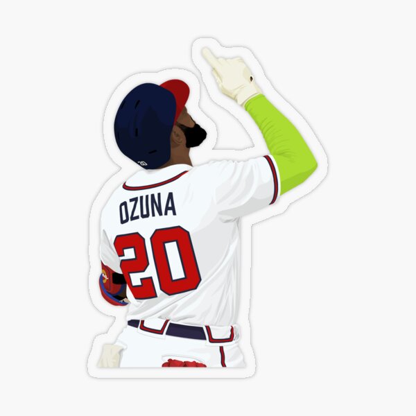 Lids Marcell Ozuna Atlanta Braves 2' x 4' Jersey Design Regulation