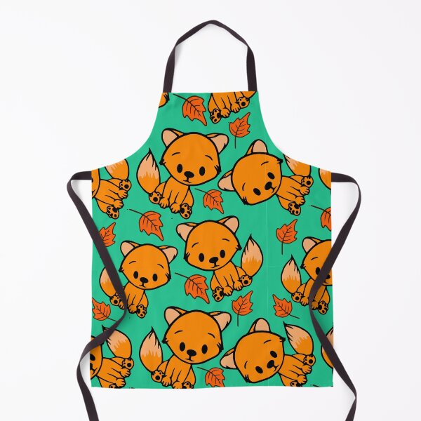 Item preview, Cute Green Autumn Fox Leaf Pattern  designed and sold by bcide.