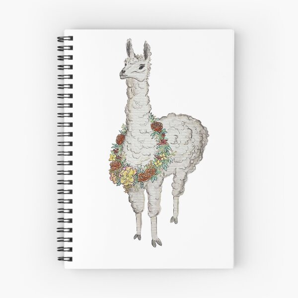 Item preview, Lama con flores designed and sold by VeloursDesigns.