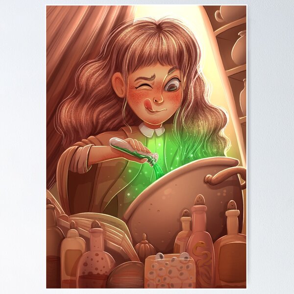 Item preview, the little sorceress prepares a potion designed and sold by kriskisisback.