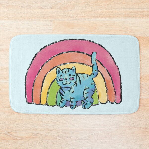 Item preview, Rainbow kitty designed and sold by FrenchieBoops.