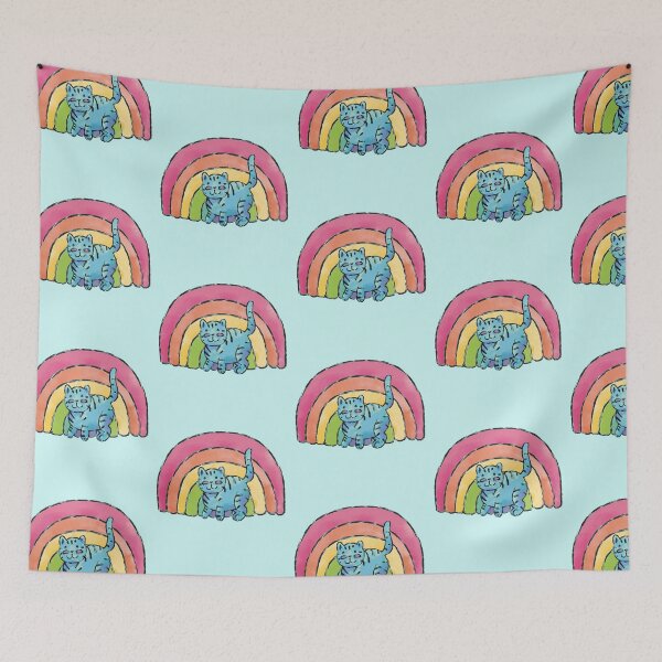 Item preview, Rainbow kitty designed and sold by FrenchieBoops.