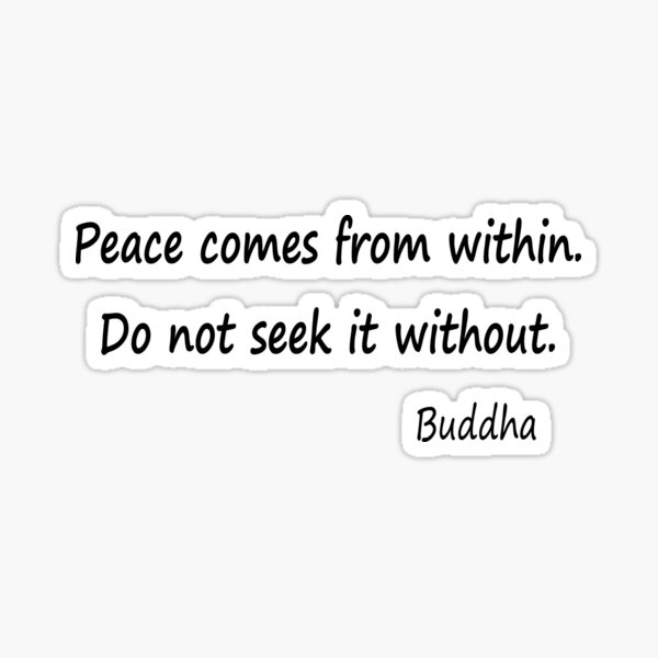 Peace from Within Sticker